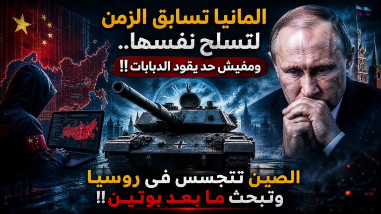 المانيا تسابق الزمن لتسلح نفسها..ومفيش حد يقود الدبابات!!الصين تتجسس في روسيا وتبحث ما بعد بوتين!!