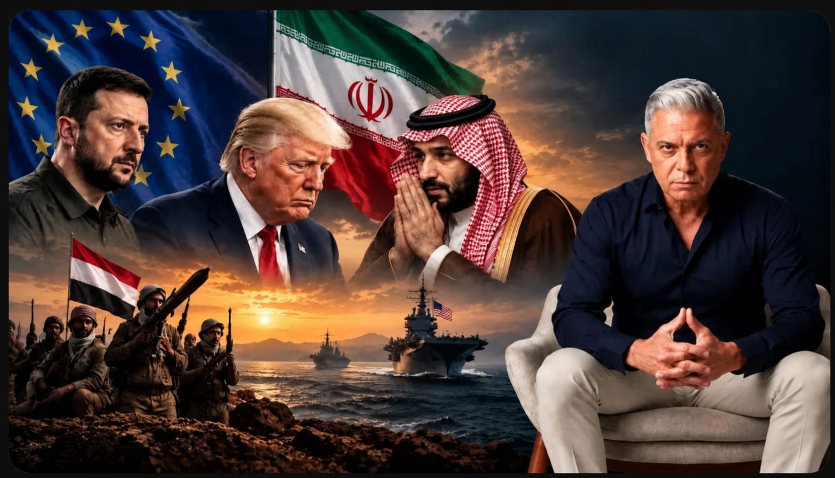 زلينيسكي واوروبا مع ايران لاسقاط ترامب!!ابن سلمان يتوسل..والحيش الامريكي يتراجع عن مواجهة الحوثيين!!