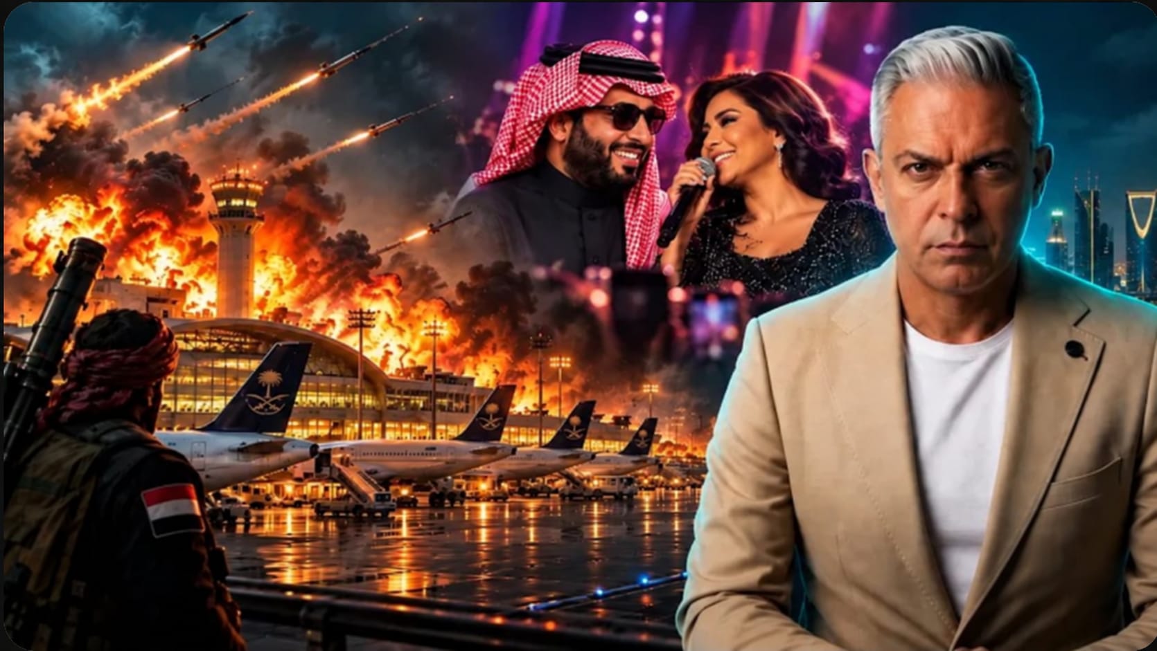 الحوثي يضرب المطارات..وتركى الشيخ مشغول بشيرين!!من الرياض نائب أمريكي يوبخ بن سلمان بسبب رشاوي ترامب